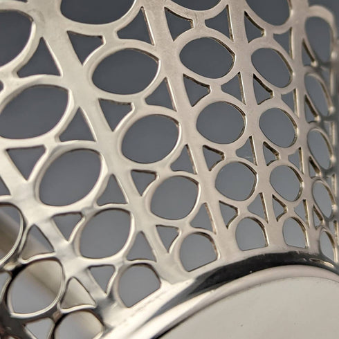 1960 British Antique Sterling Silver Mini Basket 54g Aidie Brothers